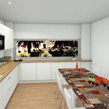 Salle à manger rénovée