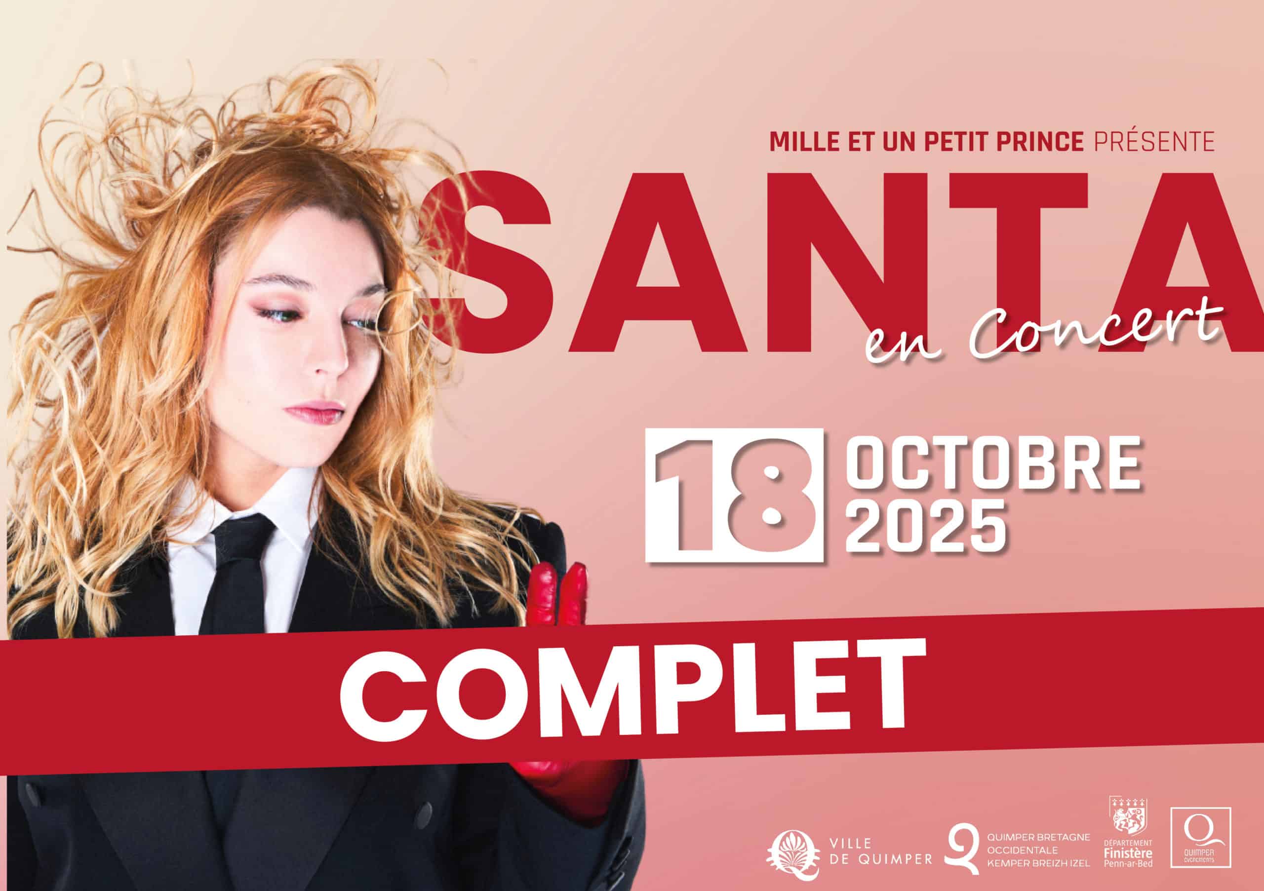 Nouveau concert : Santa - 18 octobre 2025 - 1001 petit prince