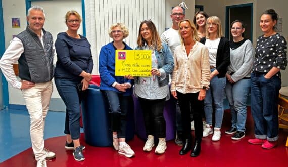 Un don de 3 000 € pour les enfants des Lucioles à Concarneau